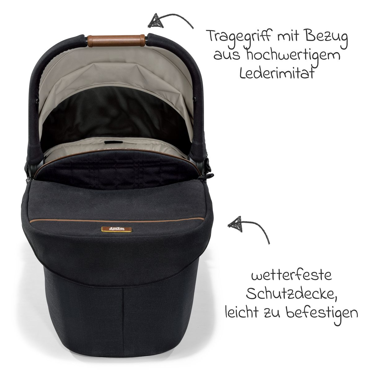 Bærebag Ramble XL fra fødsel til 9 mnd Eclipse - innvendig polstring