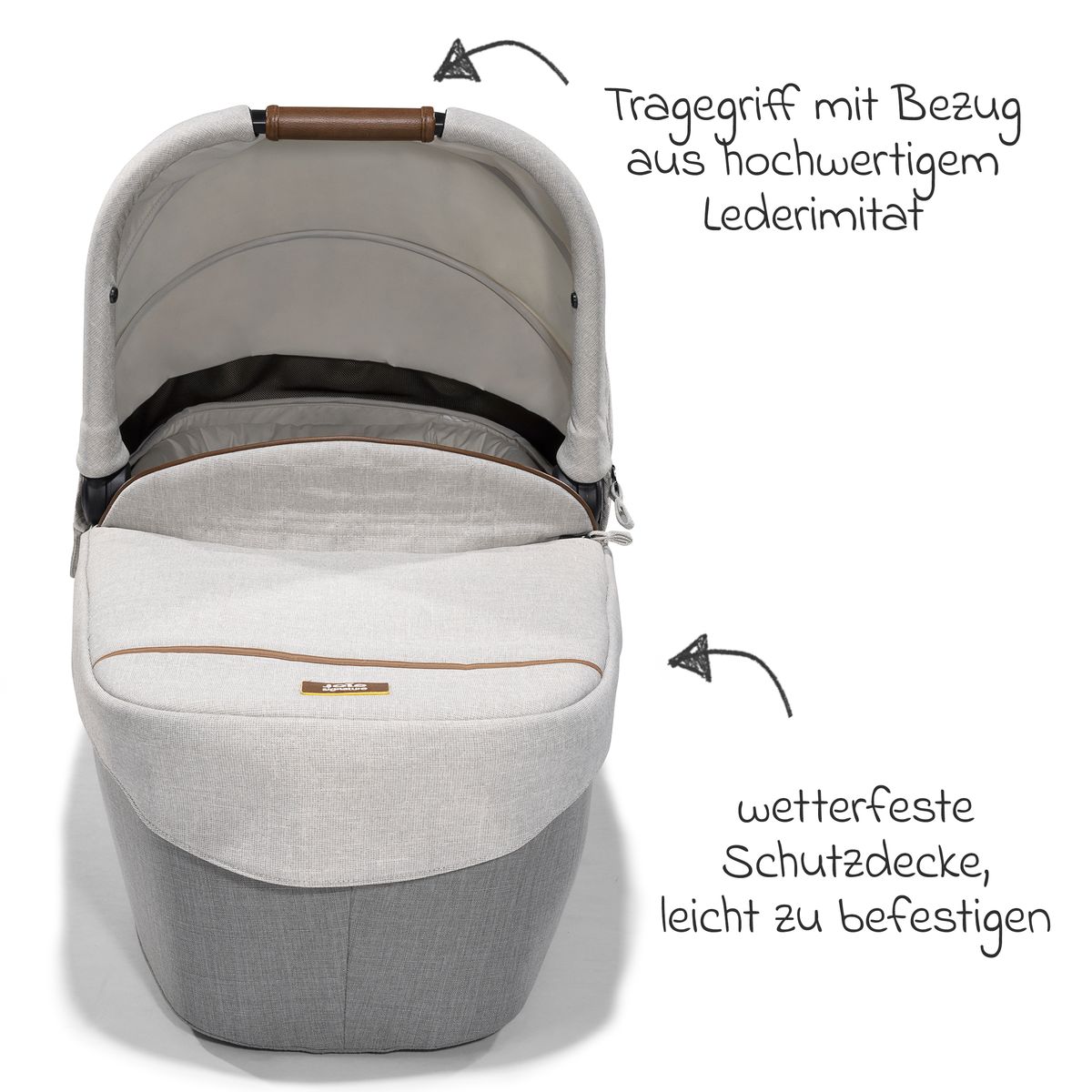 Bærebag Ramble XL fra fødsel til 9 mnd, Oyster - Joie Signature