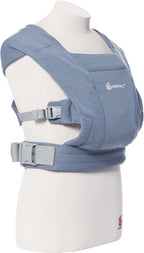 Bæresele Embrace for nyfødte Oxford Blue bakside