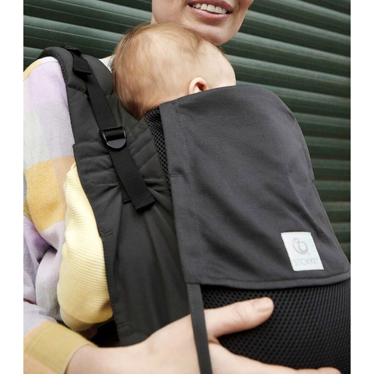 Bæresele Mesh fra 1 mnd til 15 kg, polyester bakside med justerbare stropper