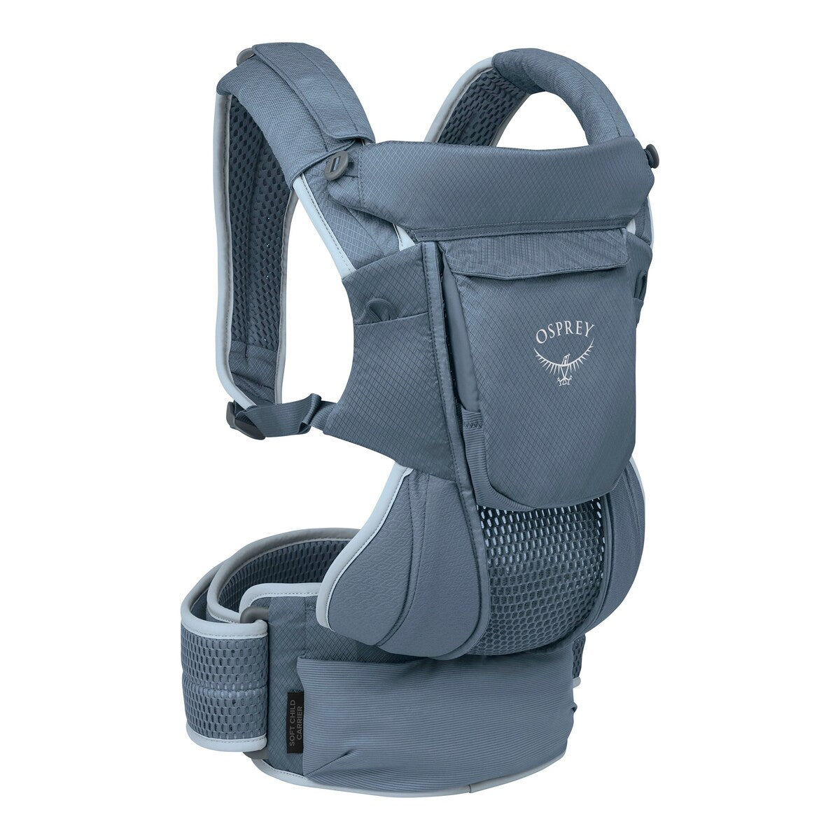 Bæresele Poco Soft 3D-mesh resirkulert nylon sideprofil