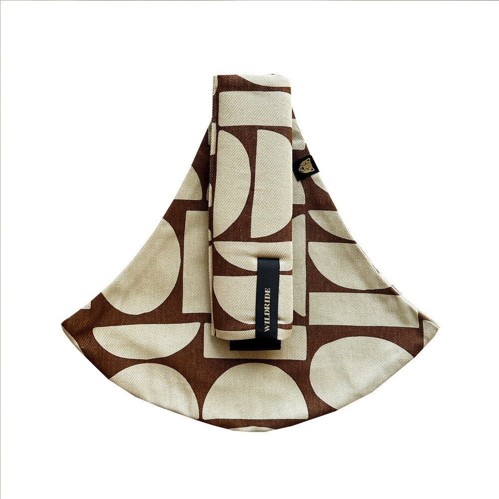 Bæresele for småbarn Boho jacquard - Wildride bakside