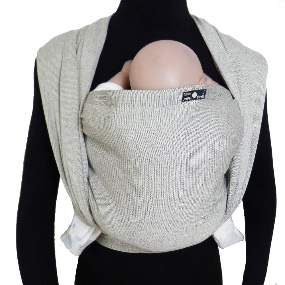 Bæresjal økologisk bomull 68 x 470 cm, 3,5-20 kg - Didymos forfra