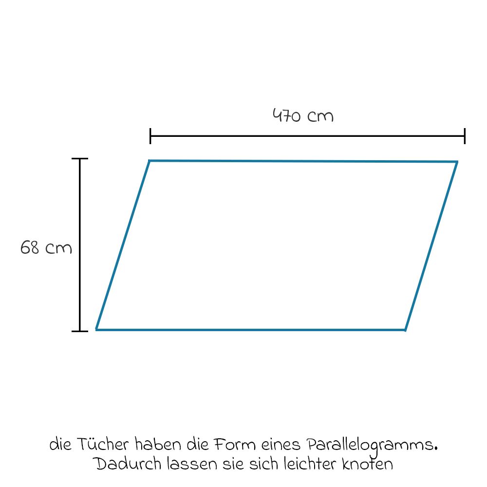 Bruk av bæresjal økologisk bomull 68 x 470 cm, 3,5-20 kg - Didymos med hodestøtte