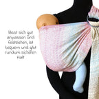 Bæresjal DidySling med ring 3,5-20 kg sammenpakket