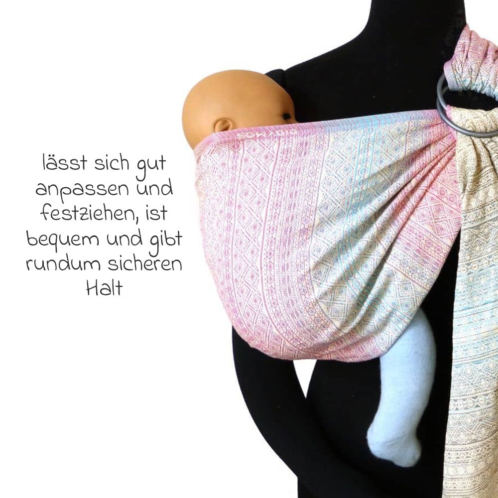 Bæresjal DidySling med ring 3,5-20 kg sammenpakket