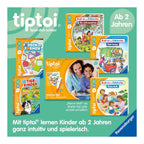 barn som bruker tiptoi® lete og oppdage: min verden bok