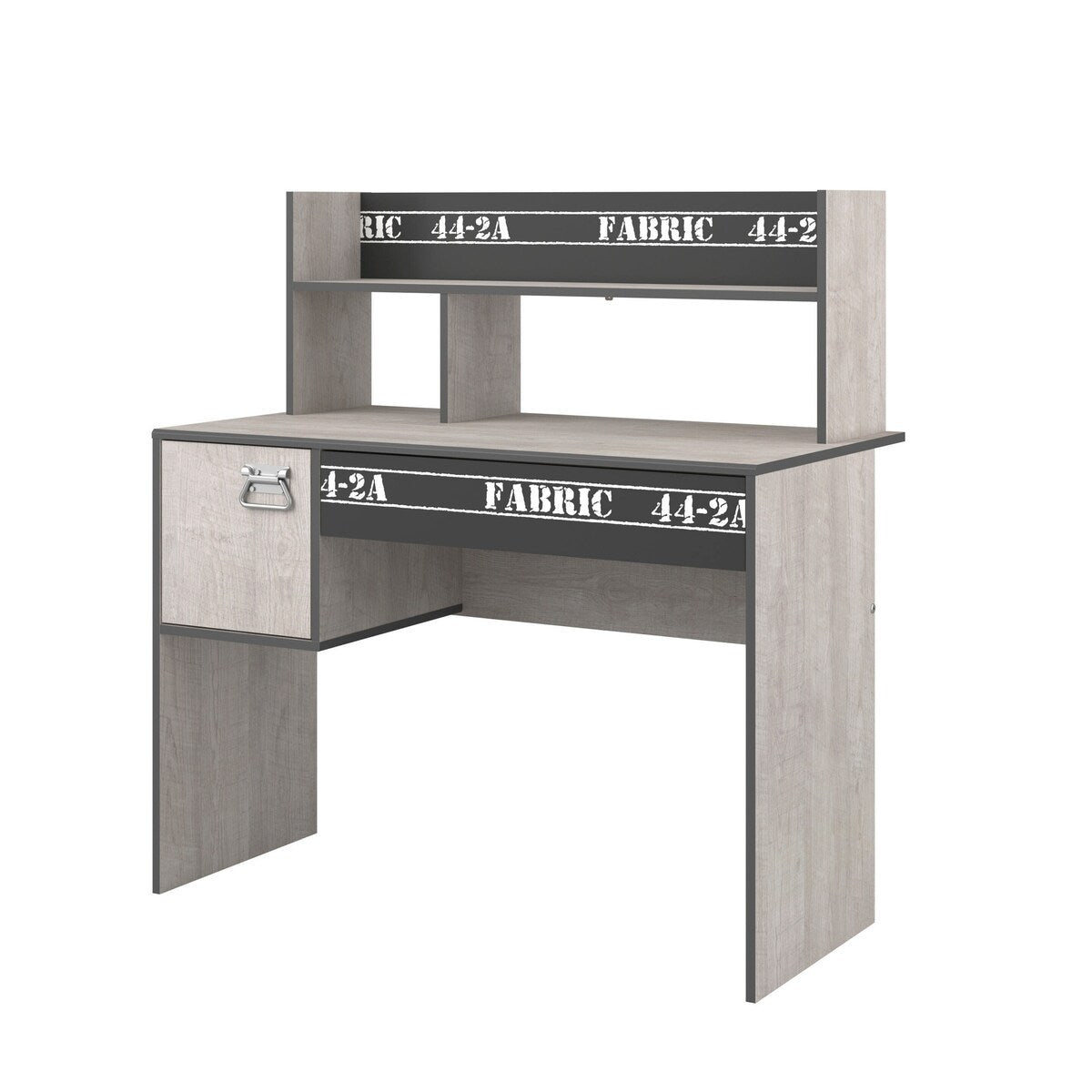 Montert Barne- og ungdomsrom 5-delers sett Fabric 12 askegrå i rom