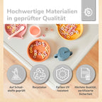 Barnebord i plast isgrå høydejusterbart fra 1 år gummiføtter