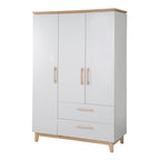 Barnegarderobe 3 dører Caro med massivtrehåndtak forfra