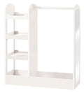 Barnegarderobe i hvit med hyller 107x90x34,5 cm - roba forfra