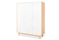 Barnegarderobe Round stor 3-dørs 145 cm bred retrostil fra Pinolino