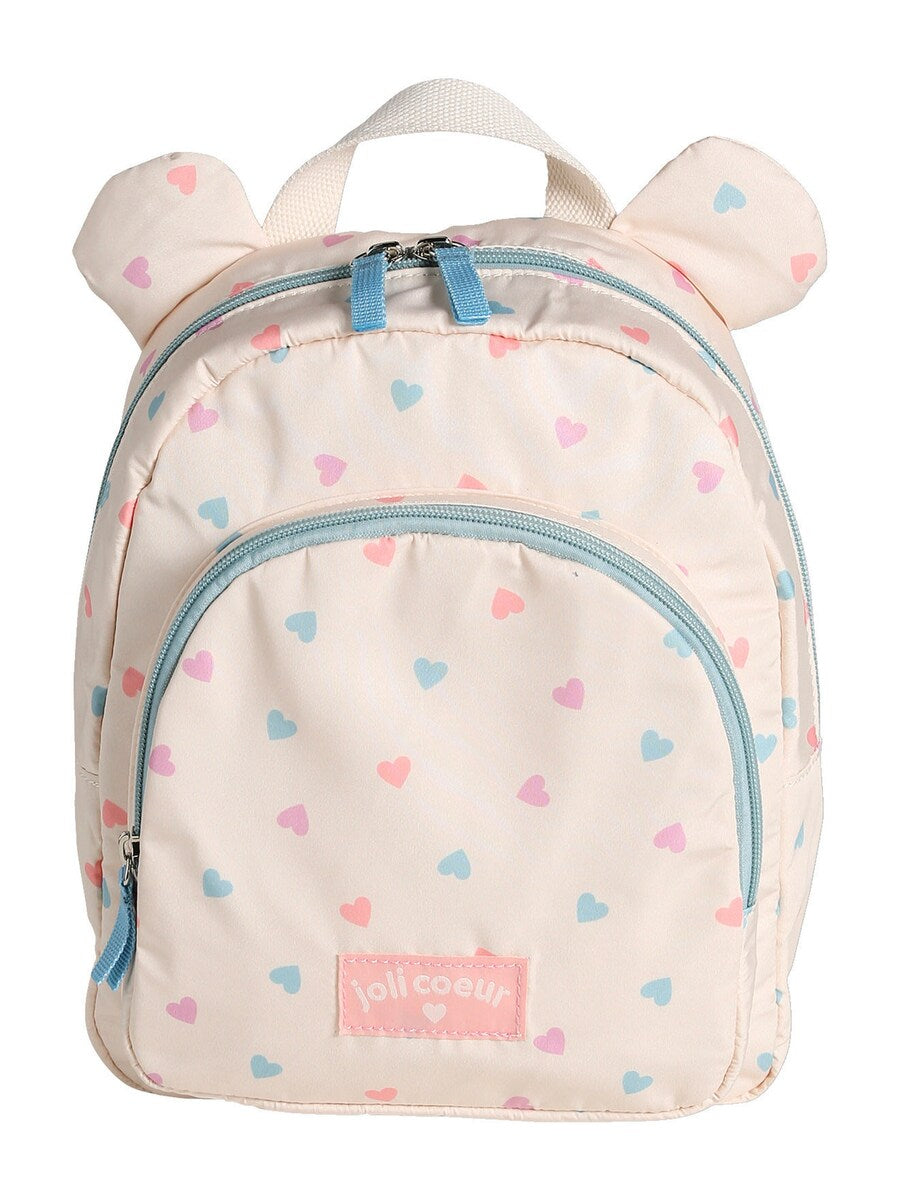 Bakside barnehagesekk med hjerter 30x24 cm polyester Vertbaudet