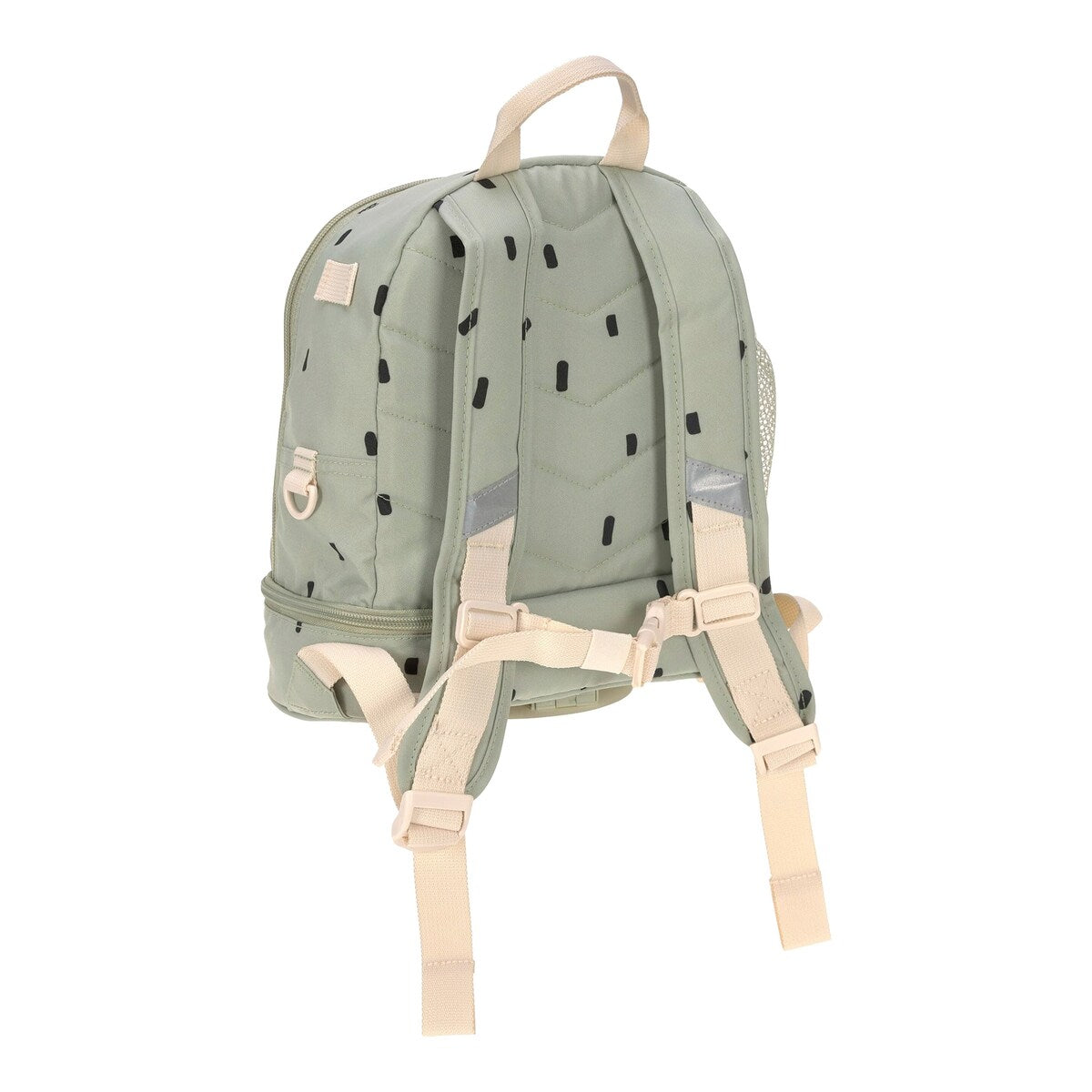 Barnehagesekk Mini Backpack Happy Prints med brystrem bakside