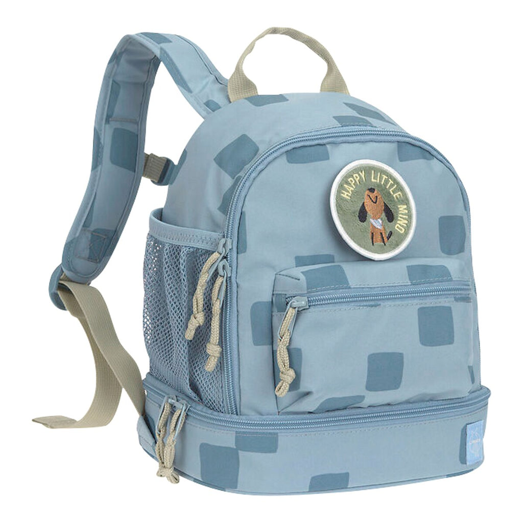 Barnehagesekk Mini Backpack Pattern Party sidelomme i nett