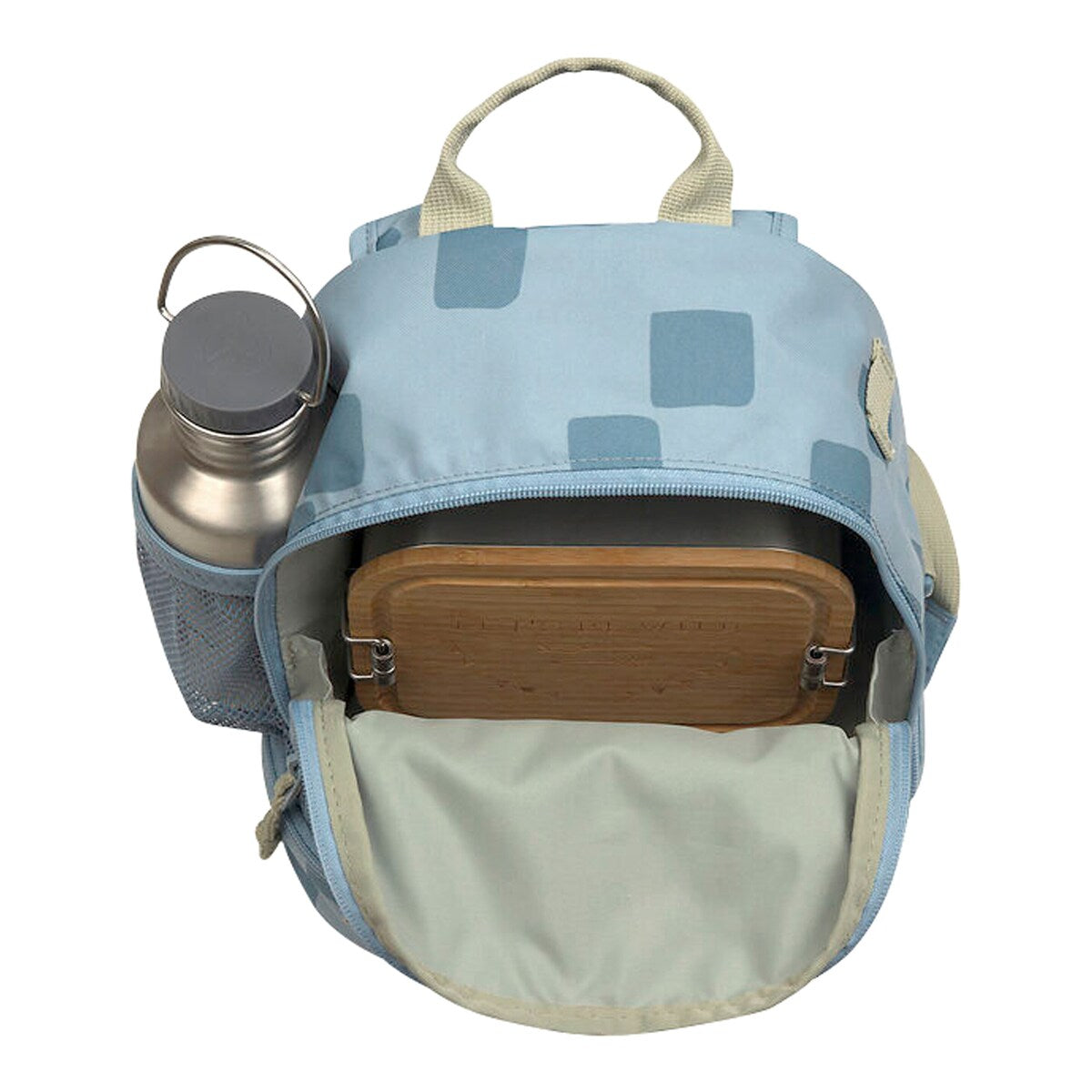 Barnehagesekk Mini Backpack Pattern Party sett fra siden