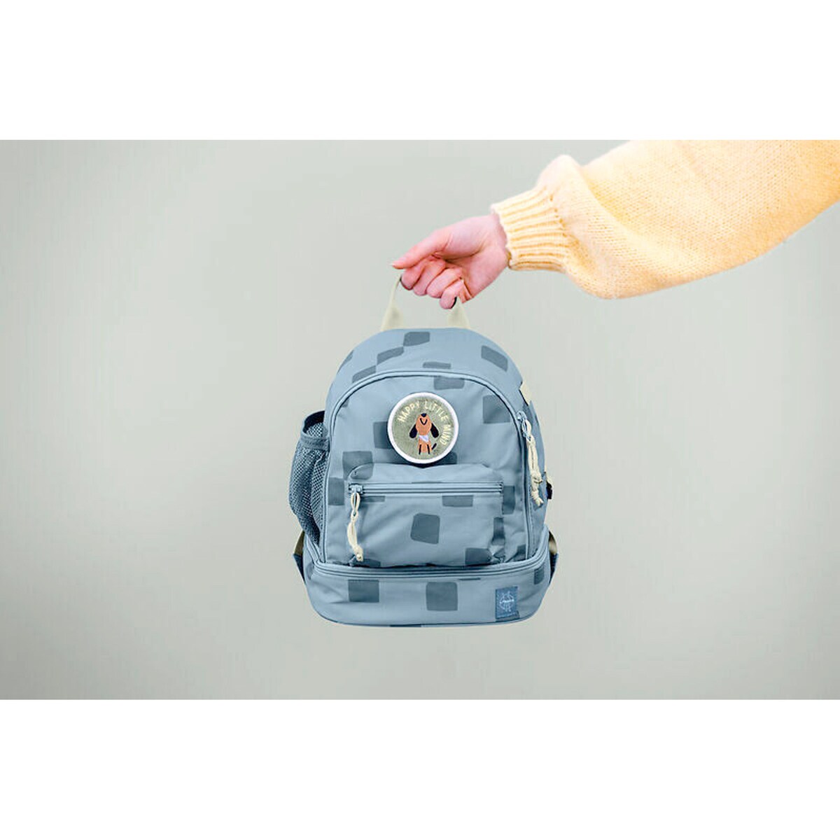 Barnehagesekk Mini Backpack Pattern Party detalj av stoff