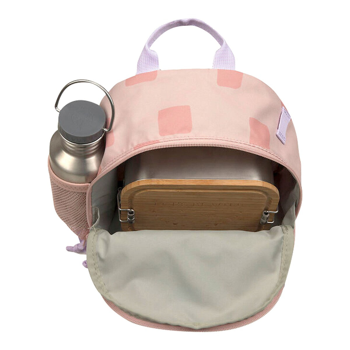 Barnehagesekk Mini Backpack Pattern Party med åpen hovedrom