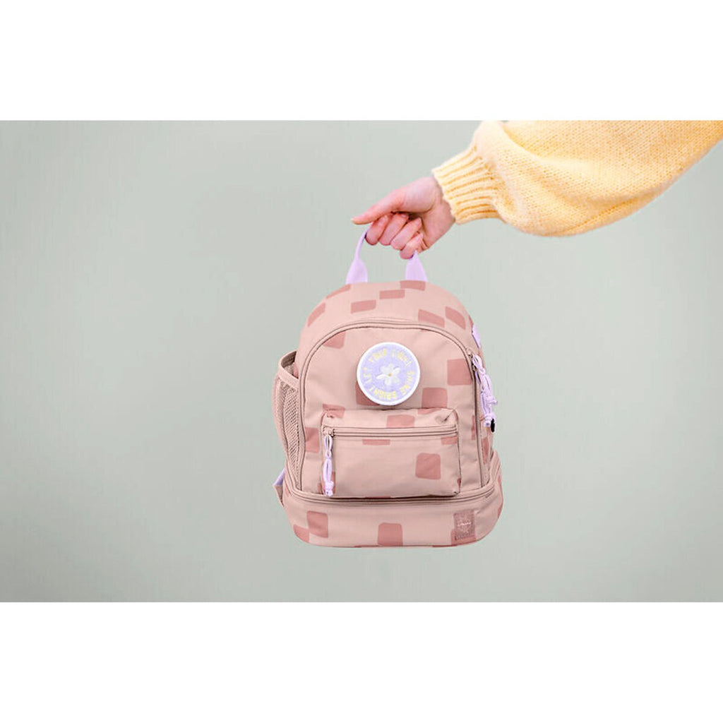 Barnehagesekk Mini Backpack Pattern Party med navneskilt innvendig