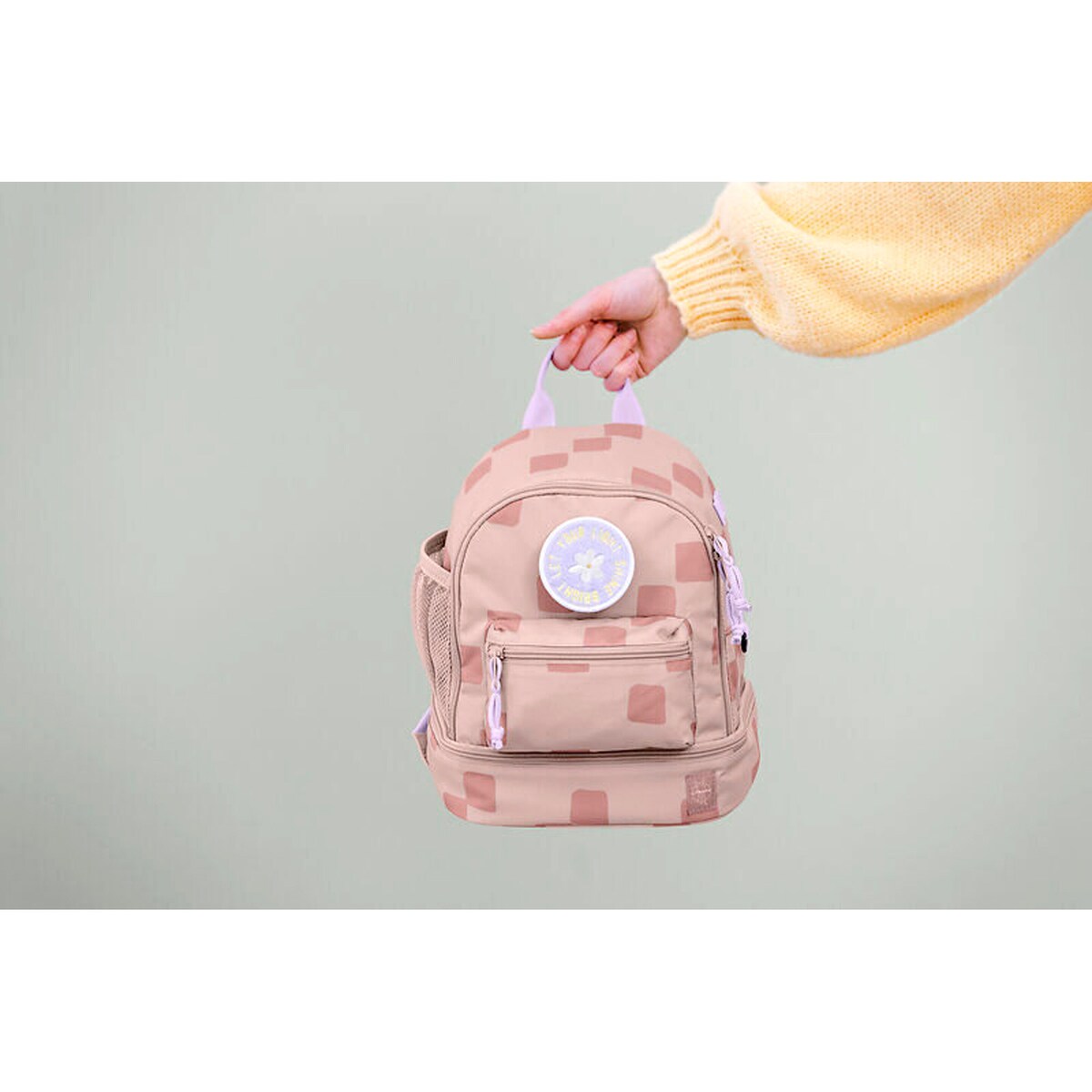 Barnehagesekk Mini Backpack Pattern Party med navneskilt innvendig