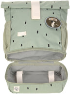 Detalj av barnehagesekk Mini Rolltop Happy Prints light olive