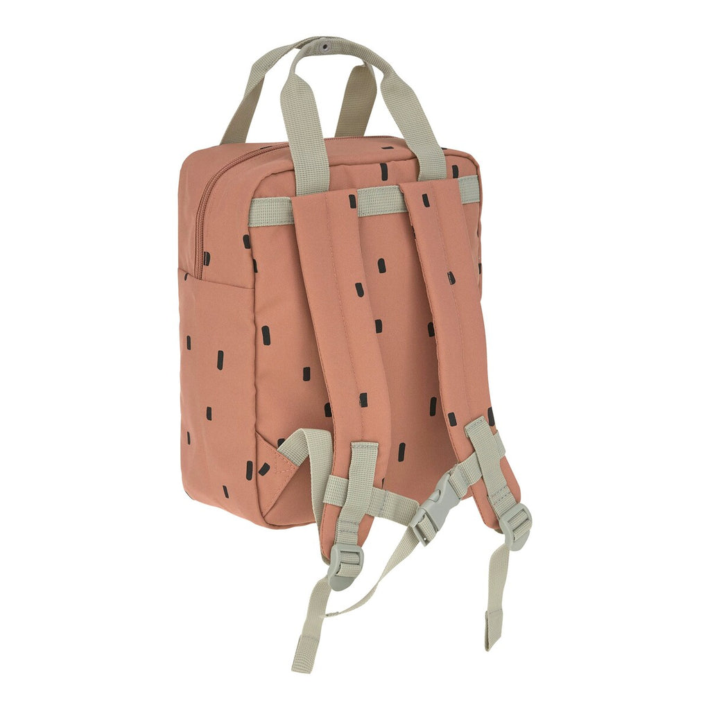 Barnehagesekk Mini Square Happy Prints 27 cm bakside