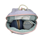 Montert Barnehagesekk Outdoor Rainbow pastel lilac med justerbare stropper