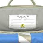 Detalj av Barnehagesekk Rolltop Sunny Explorer fra 3 år