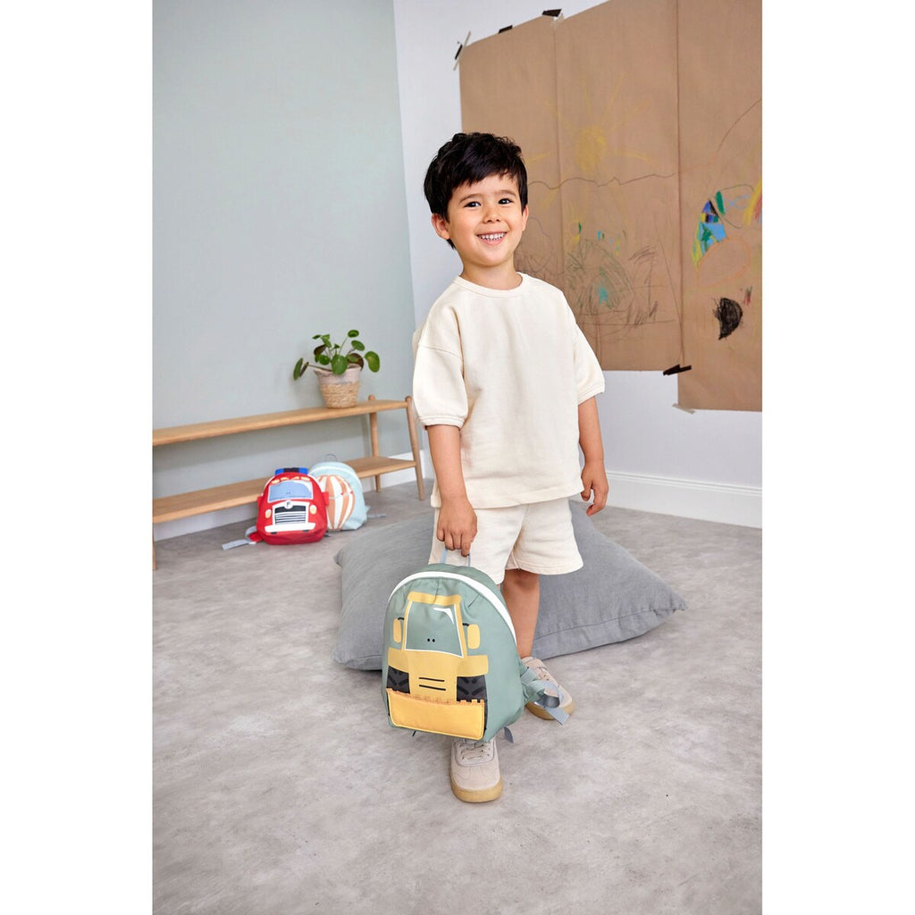 Barnehagesekk Tiny Backpack Drivers 3,5 l med 3D-detaljer - Lässig
