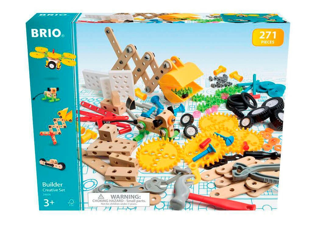 Barnehagesett 271 deler konstruksjonsleke fra 3 år - BRIO Builder montert eksempel
