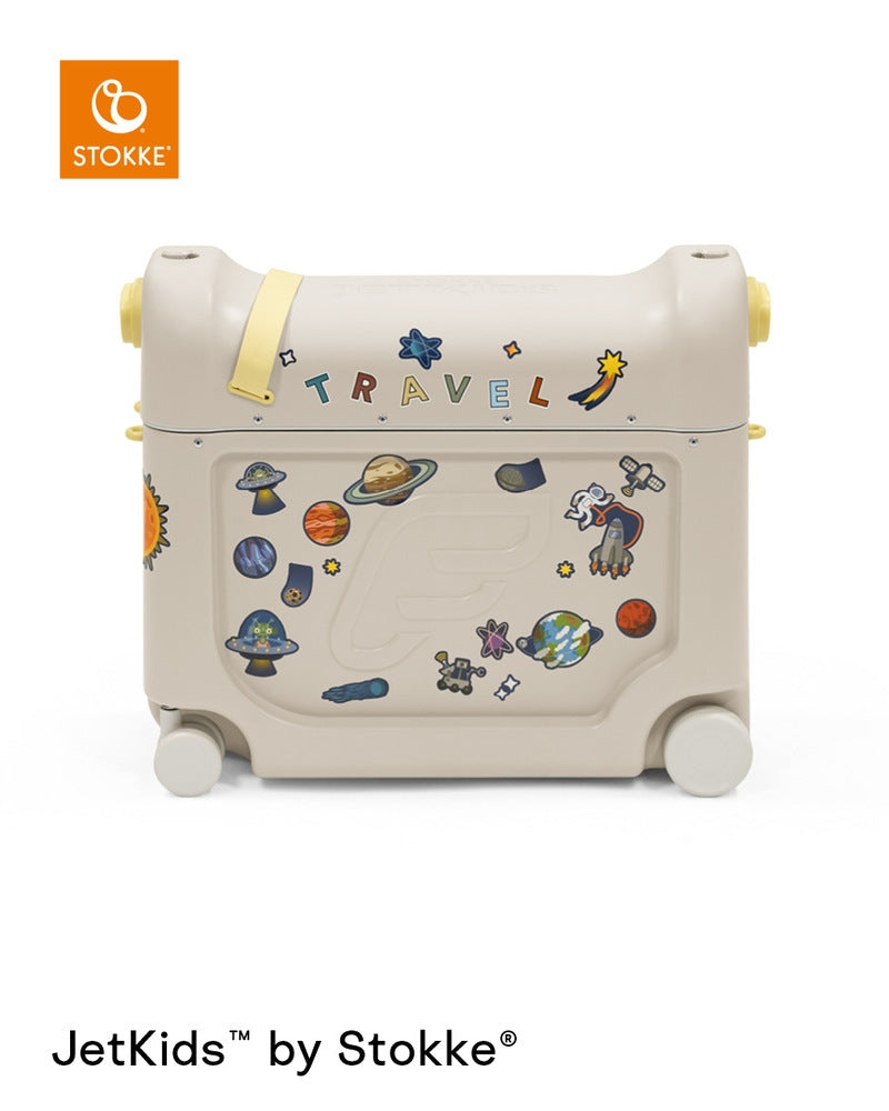 Barnekoffert med seng BedBox V4 Mooglow White sett fra siden