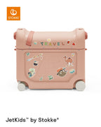 Barnekoffert med seng BedBox V4 Coral Pink med åpen topp