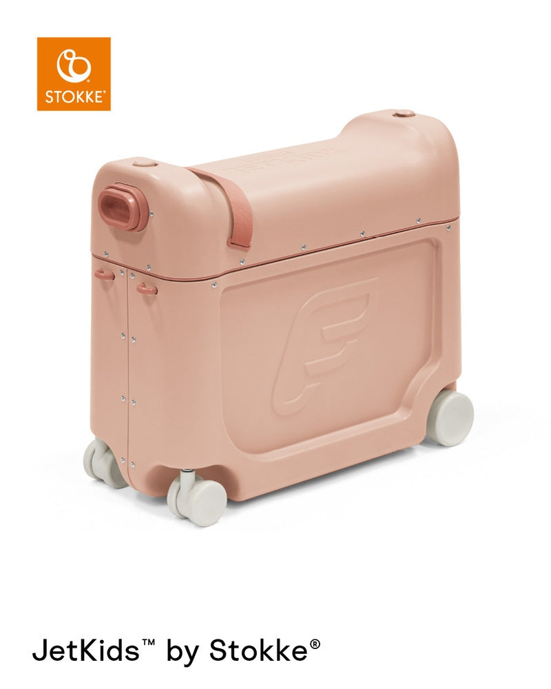 Barnekoffert med seng BedBox V4 Coral Pink fra forside