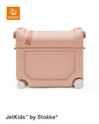 Nærbilde av stropp på Barnekoffert med seng BedBox V4 Coral Pink