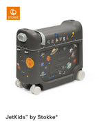Barnekoffert med seng BedBox V4 Midnight Grey bakside