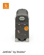 Montert Barnekoffert med seng BedBox V4 Midnight Grey i bruk