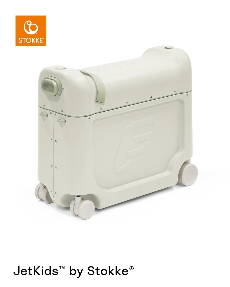 Barnekoffert med seng BedBox V4 Sea Green forfra