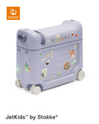 Bakside av Barnekoffert med seng BedBox V4 Arctic Blue