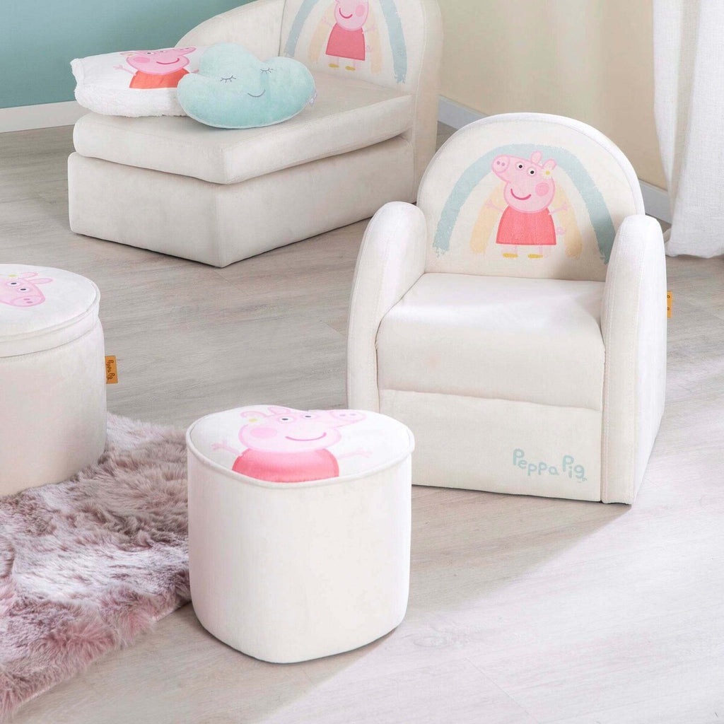 Barnekrakk i hjerteform Peppa Pig sideprofil