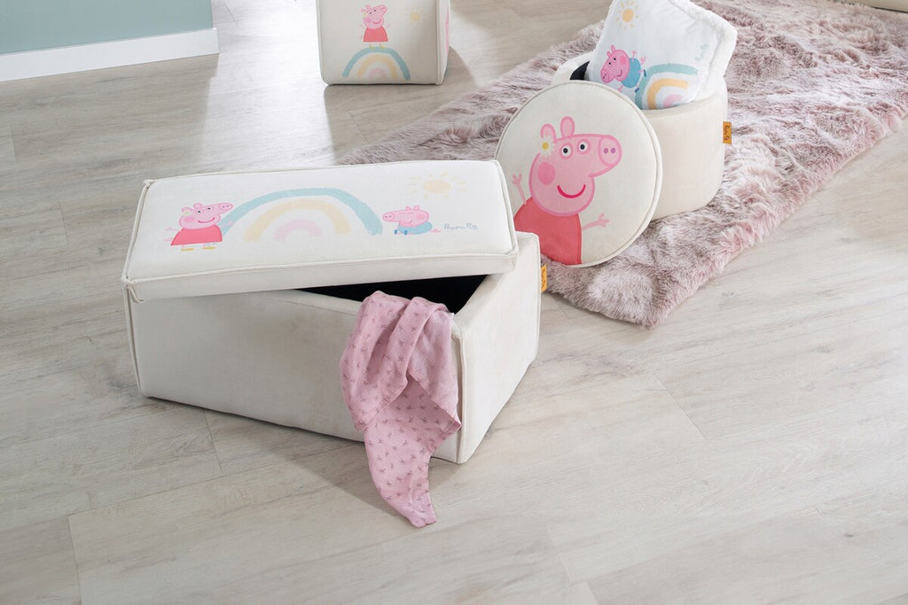 Barnekrakk med oppbevaring Peppa Pig sittehøyde 27 cm fargerikt design