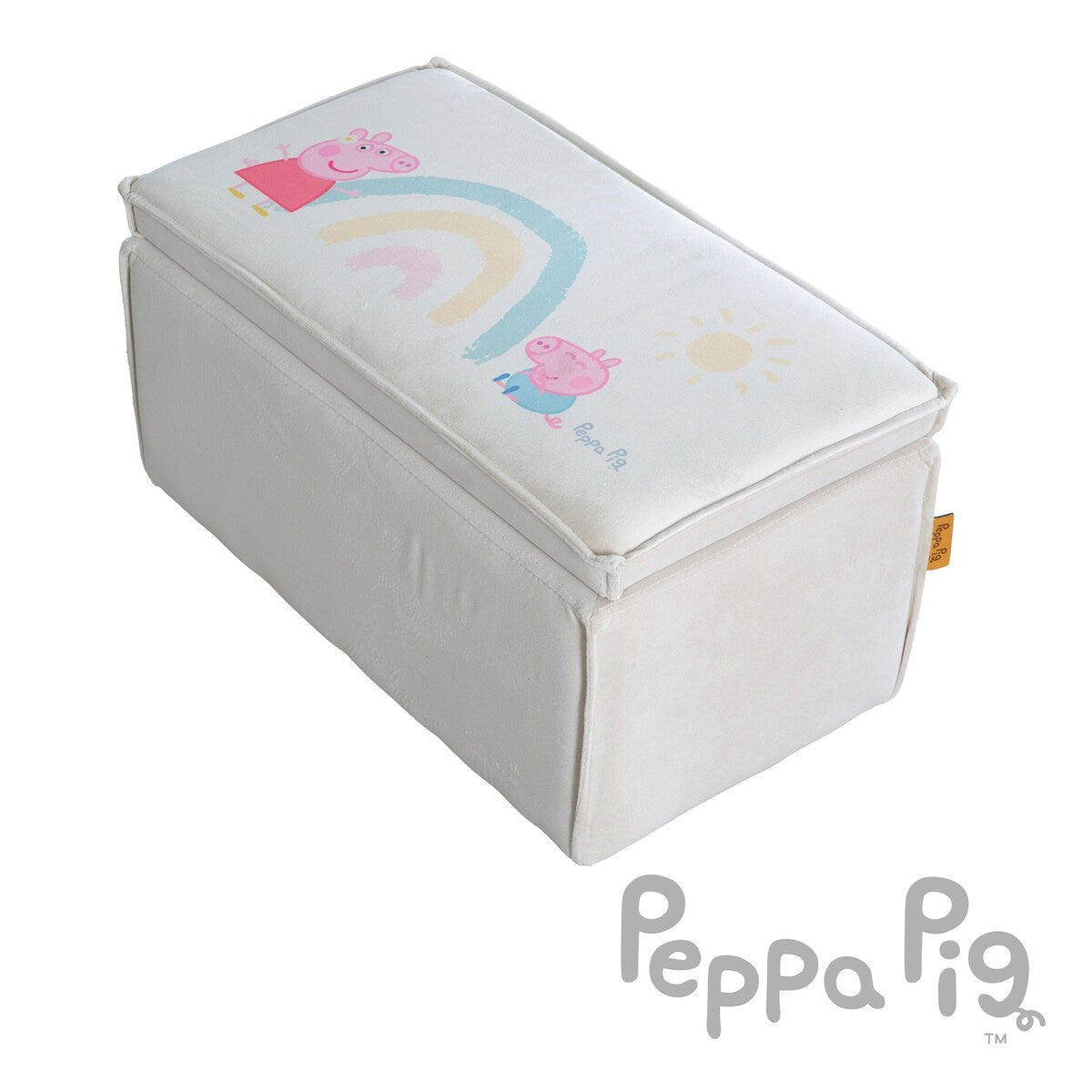 Barnekrakk med oppbevaring Peppa Pig sittehøyde 27 cm foran