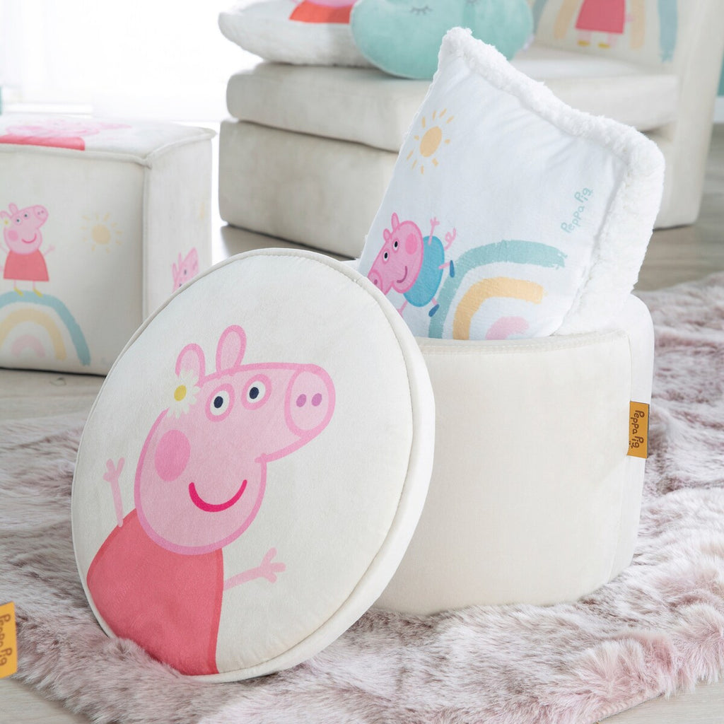 Barnekrakk rund Peppa Pig sitthoyde 27 cm sideprofil