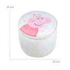 Barnekrakk rund Peppa Pig sitthoyde 27 cm logo detalj