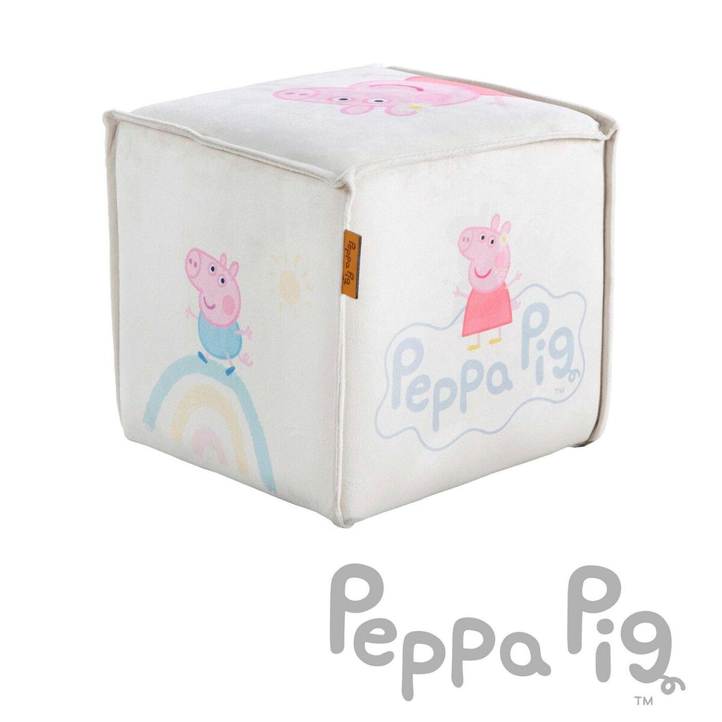 Barnekrakk terningform Peppa Pig sitthøyde 25 cm forfra