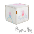 Barnekrakk terningform Peppa Pig sitthøyde 25 cm forfra