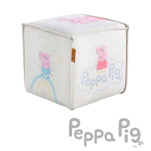 Barnekrakk terningform Peppa Pig sitthøyde 25 cm forfra