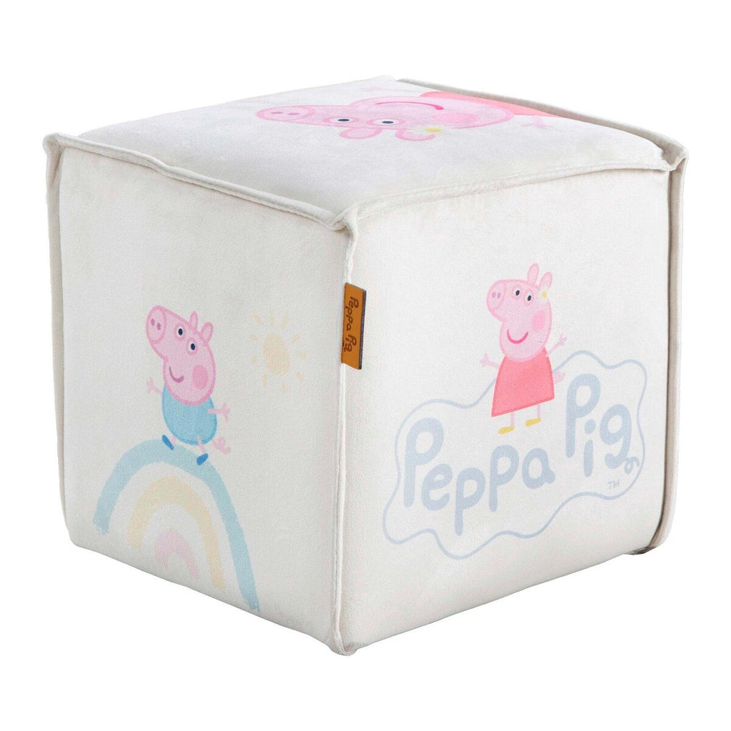 Barnekrakk terningform Peppa Pig sitthøyde 25 cm bakside