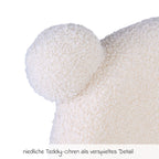 Montert Barnelenestol i teddystoff offwhite 45x45x56 cm Childhome i barnerom