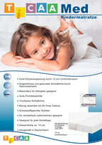 Barnemadrass MedAllergen Comfort komfortskum 90x200 cm detalj av trekk