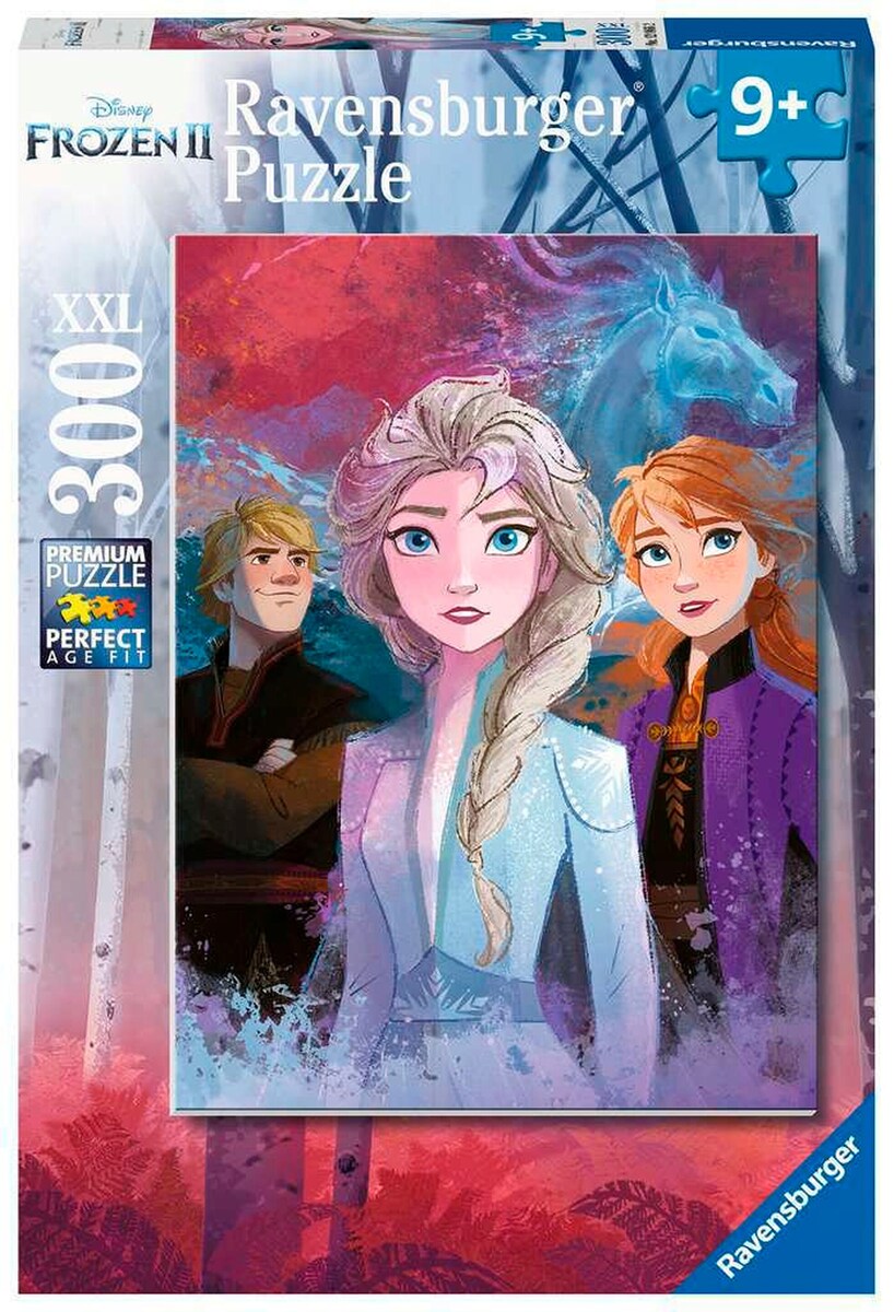 Barnepuslespill Elsa, Anna og Kristoff 300 XXL brikker forfra